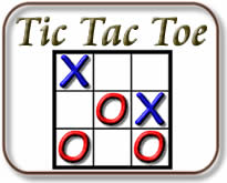 Tic Tac Toe Spiel online, drei gewinnt oder Kreis und Kreuz spielen